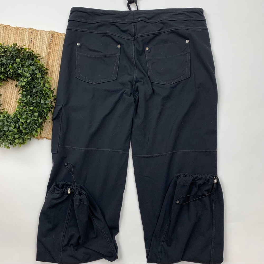 Athleta Black Cargo Jogger Pants with Drawstring Waist - Picture 6 of 8